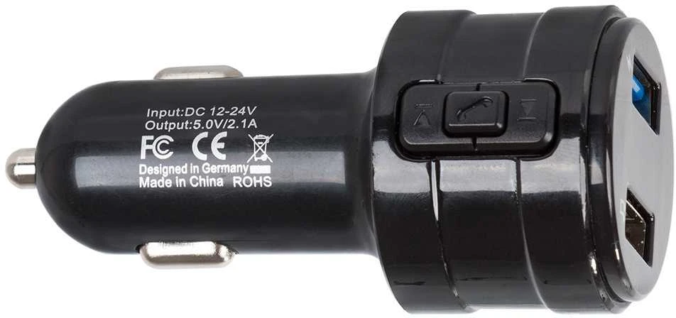 FM MP3 Bluetooth siųstuvas su 2 USB įkrovikliu