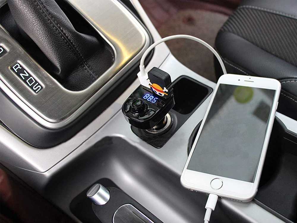 FM siųstuvas su USB ir Bluetooth MP3 grotuvas