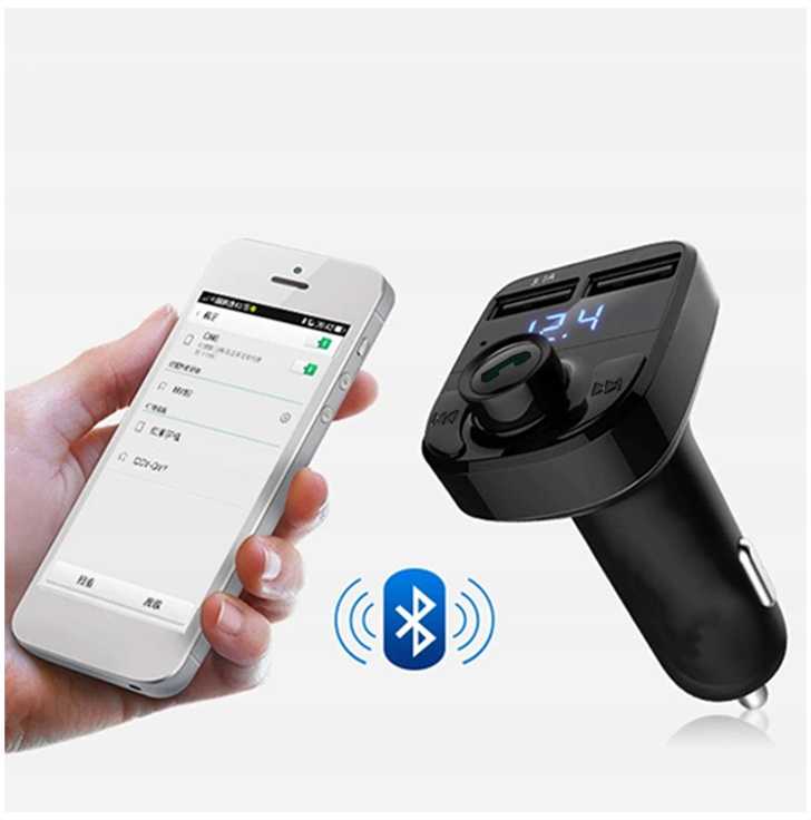 FM siųstuvas su USB ir Bluetooth MP3 grotuvas
