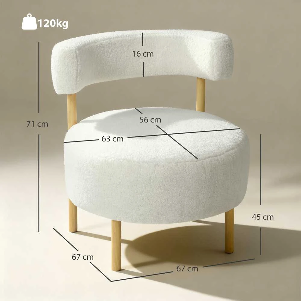 Fotelis 67 × 67 × 71 cm