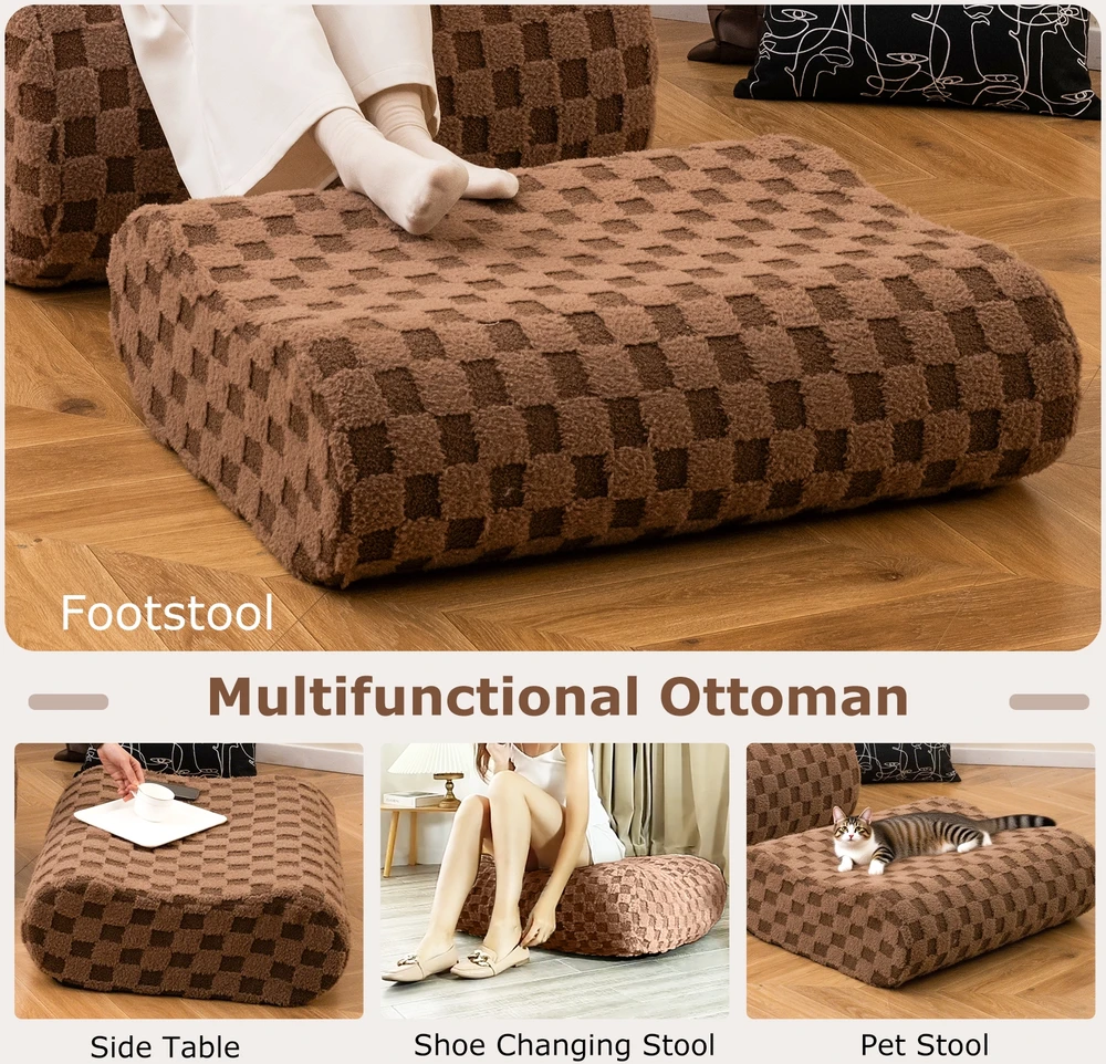 Sėdmaišis su pufu rudas/žalias 2 vnt.