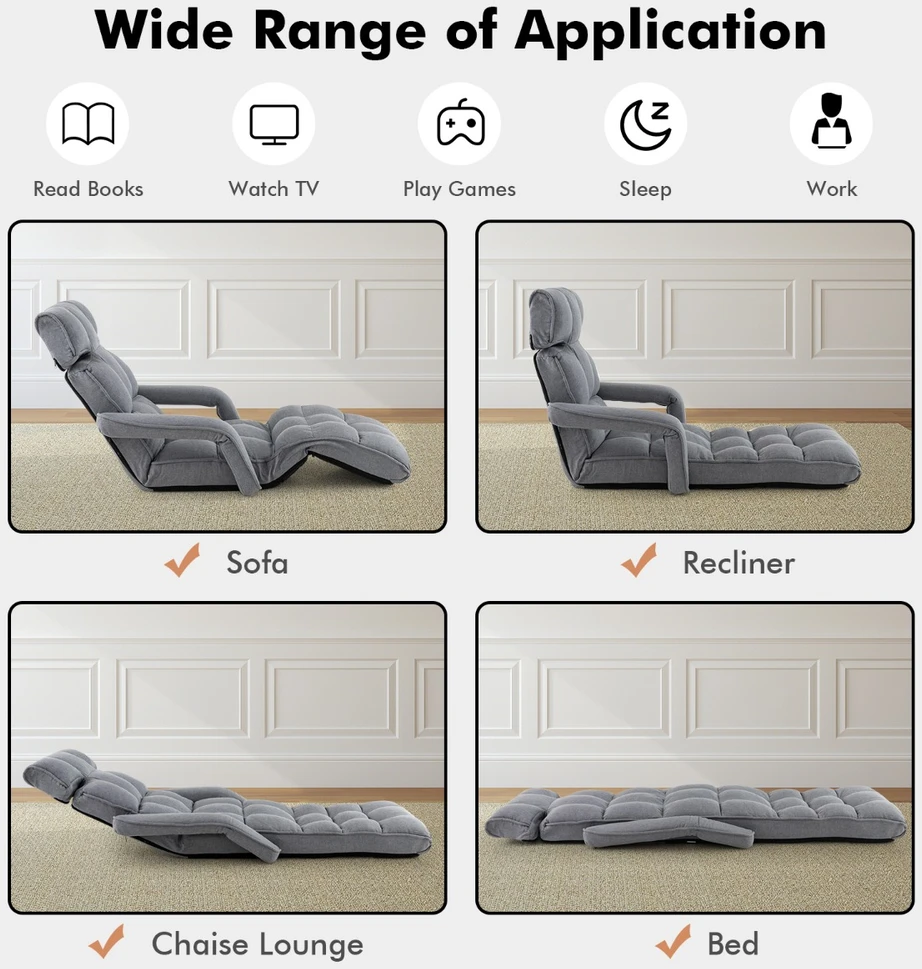 Sofa-lova pilka
