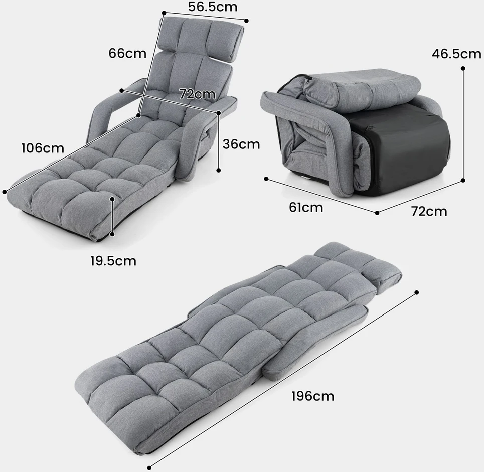 Sofa-lova pilka