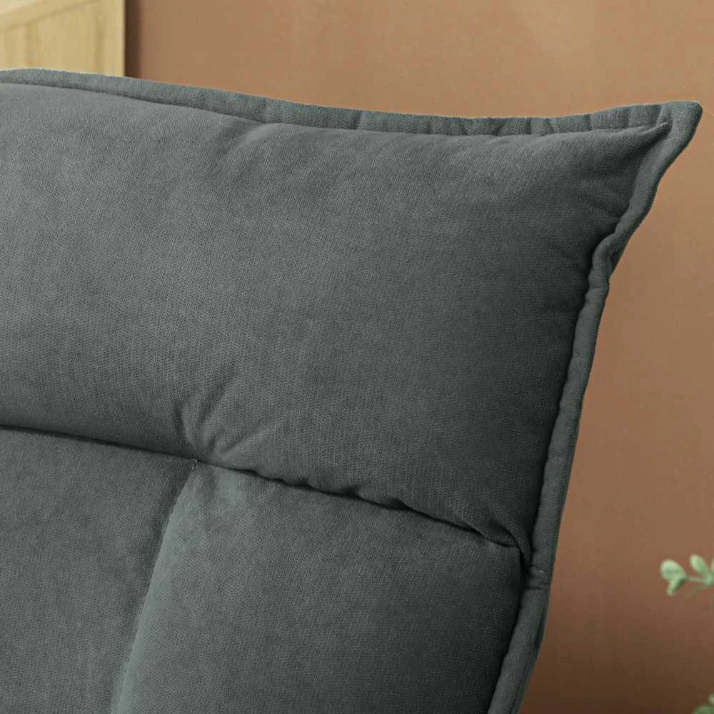 HOMCOM grindų kėdė, 360° besisukanti, su 5 padėčių reguliuojamu atlošu, sulankstoma grindų sofa, paminkštinta meditacijos kėdė, „Lazy Sofa“ svetainei, žaidimams ir skaitymui, tamsiai pilka