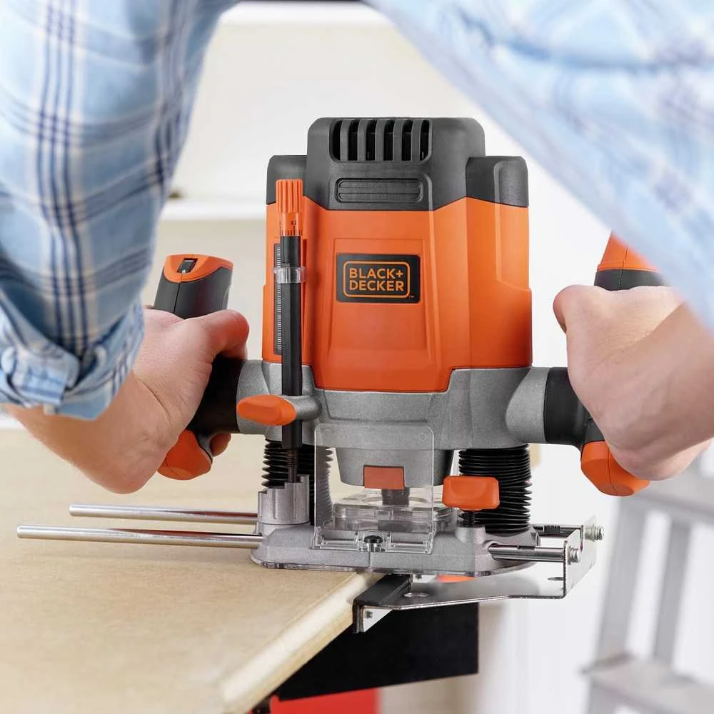 Maršrutizatorius Black & Decker Juodas & Decker Frezeris KW1200E, Juodas & Decker