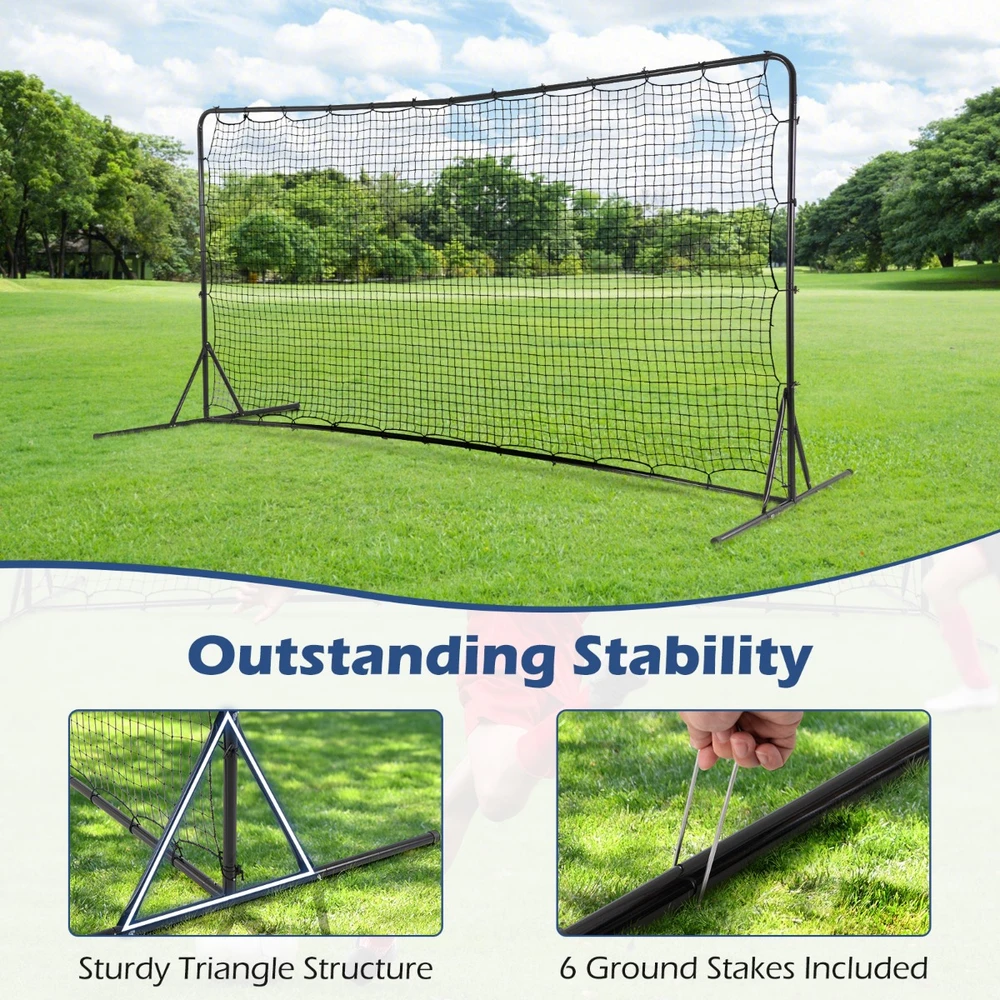 Futbolo atmušimo tinklas 375 x 185 cm