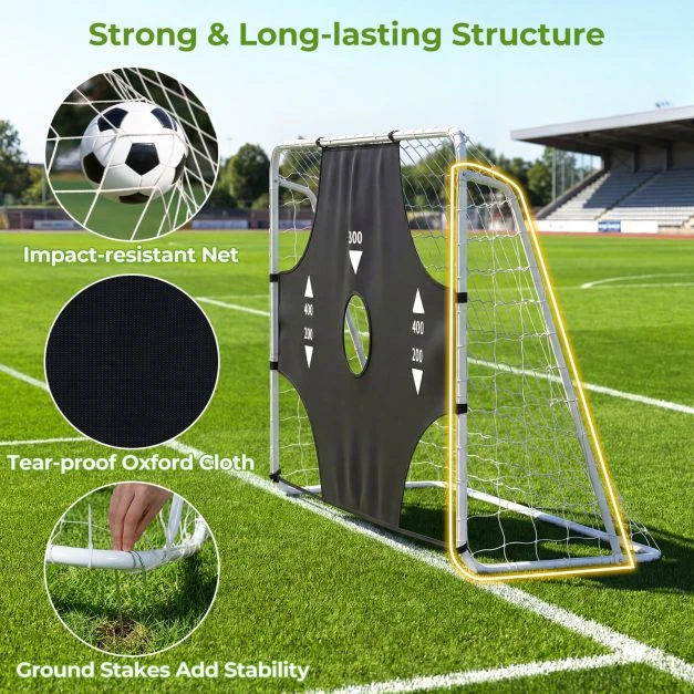 Futbolo vartai 215×77×152 cm