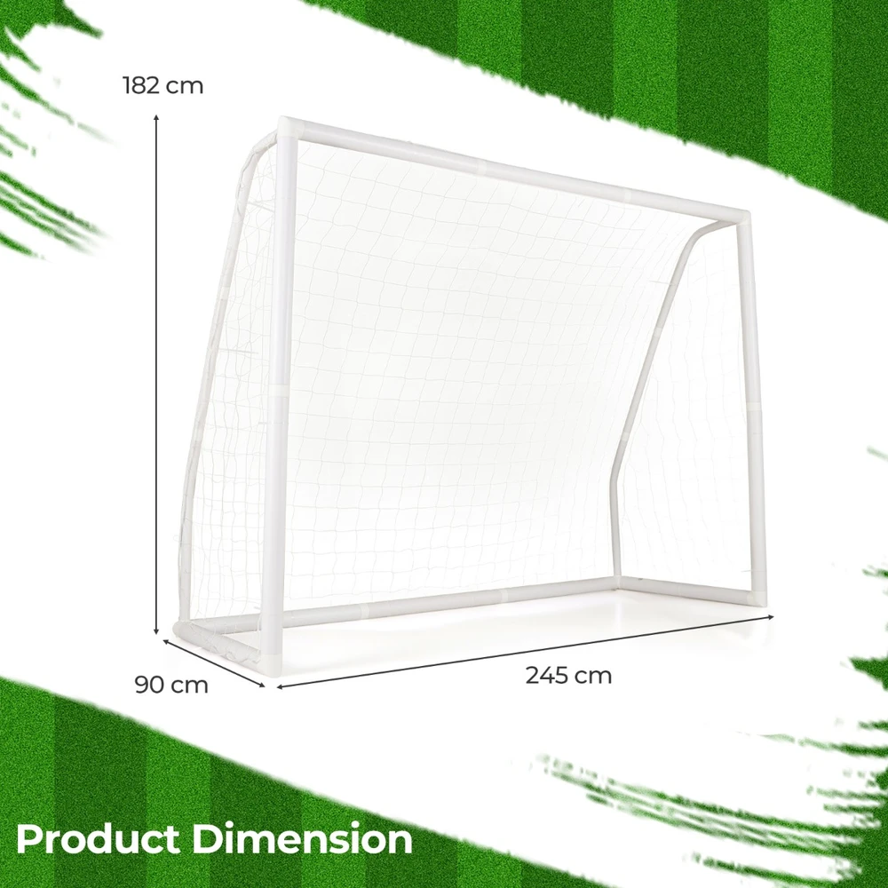 Futbolo vartai 243.8×91.4×182.9 cm