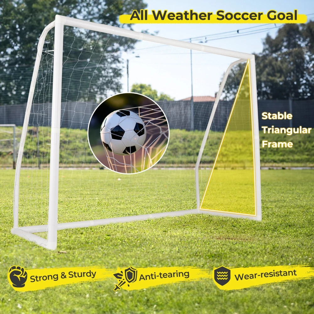 Futbolo vartai 243.8×91.4×182.9 cm