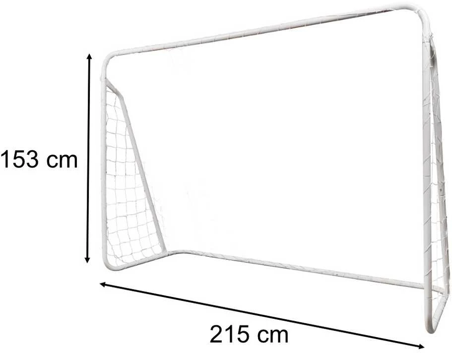 Futbolo vartai su taiklumo kilimėliu 215×153×76 cm