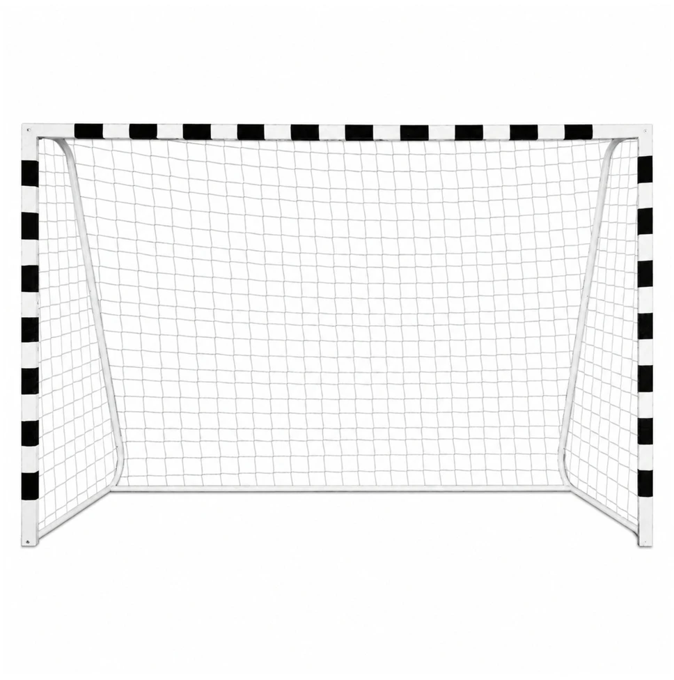 Lean Sport Futbolo vartų tinklas sustiprintas, juodas, 300 x 200 x 120 cm
