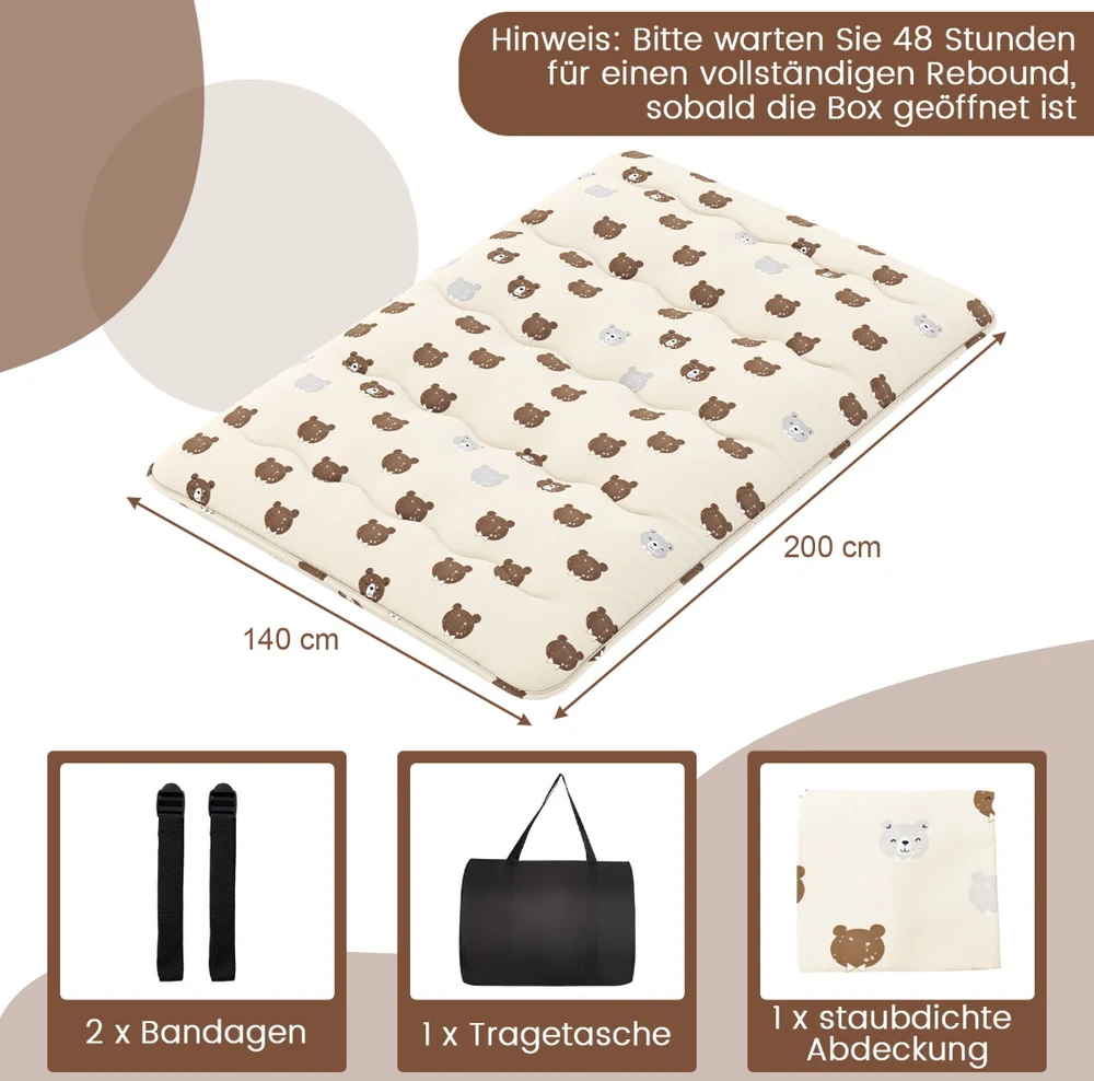 Futon čiužinys 140 x 200 cm