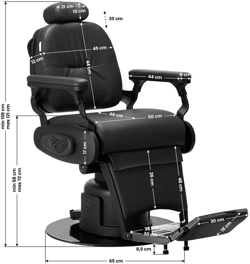 Activeshop Gabbiano Duke – Inovatyvi elektrinė barbero kėdė