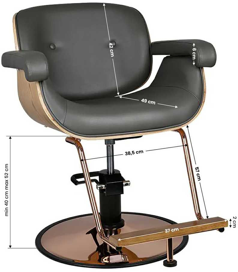 Activeshop Kirpyklos kėdė HAIRDRESSING CHAIR VENICE MARINE Pilkas
