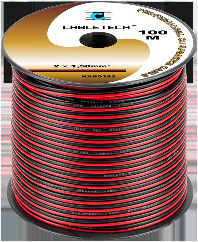 Cabletech kolonėlių laidas 100m ritėje