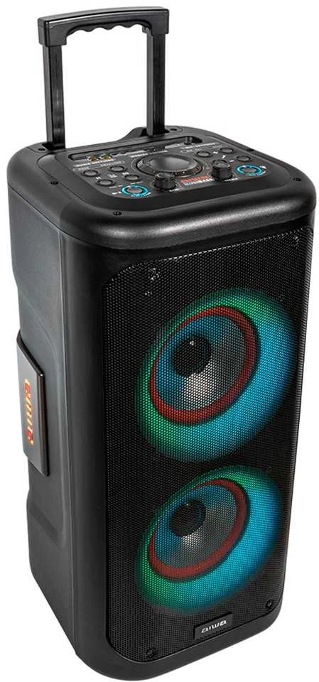 AIWA KBTUS-450 350W (40W RMS) nešiojama garso sistema su karaoke, šviesos efektais