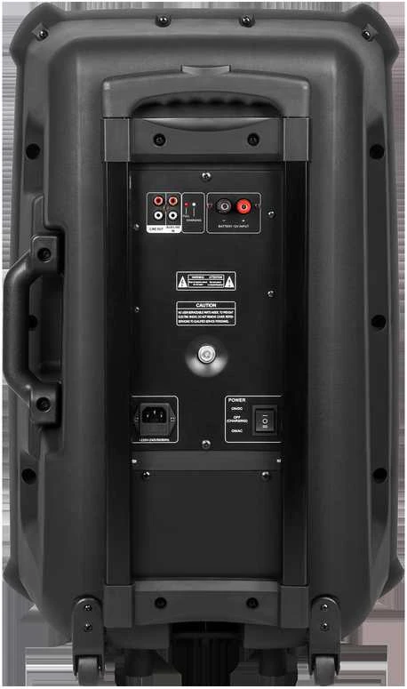 Azusa Aktyvus garsiakalbis (su 2 belaidžiais mikrofonais, SD, Bluetooth, USB) 15" 120W