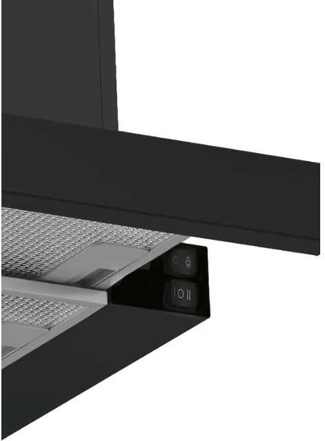 Gartraukis Candy Saldainių gaubtas | CBT60RBG | Teleskopinis | C energijos vartojimo efektyvumo klasė | Plotis 60 cm | 402 m³/h | Mechaninis | LED | Juodas