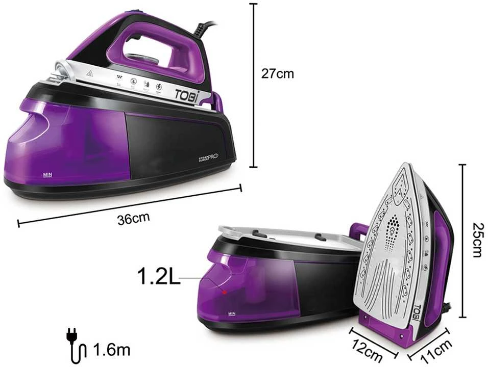 Garų lygintuvas su keramika 2400W