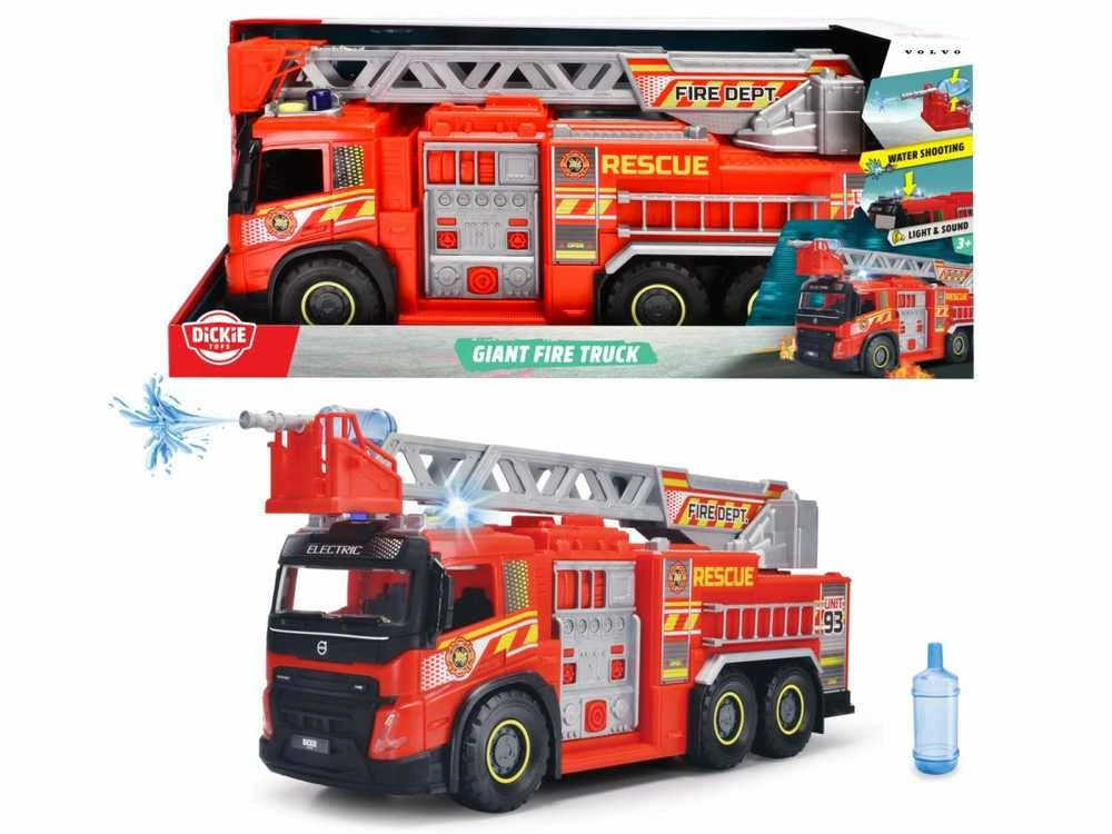 Gelbėjimo automobilis Dickie Volvo Big Raudona Fire Engine, 51 cm