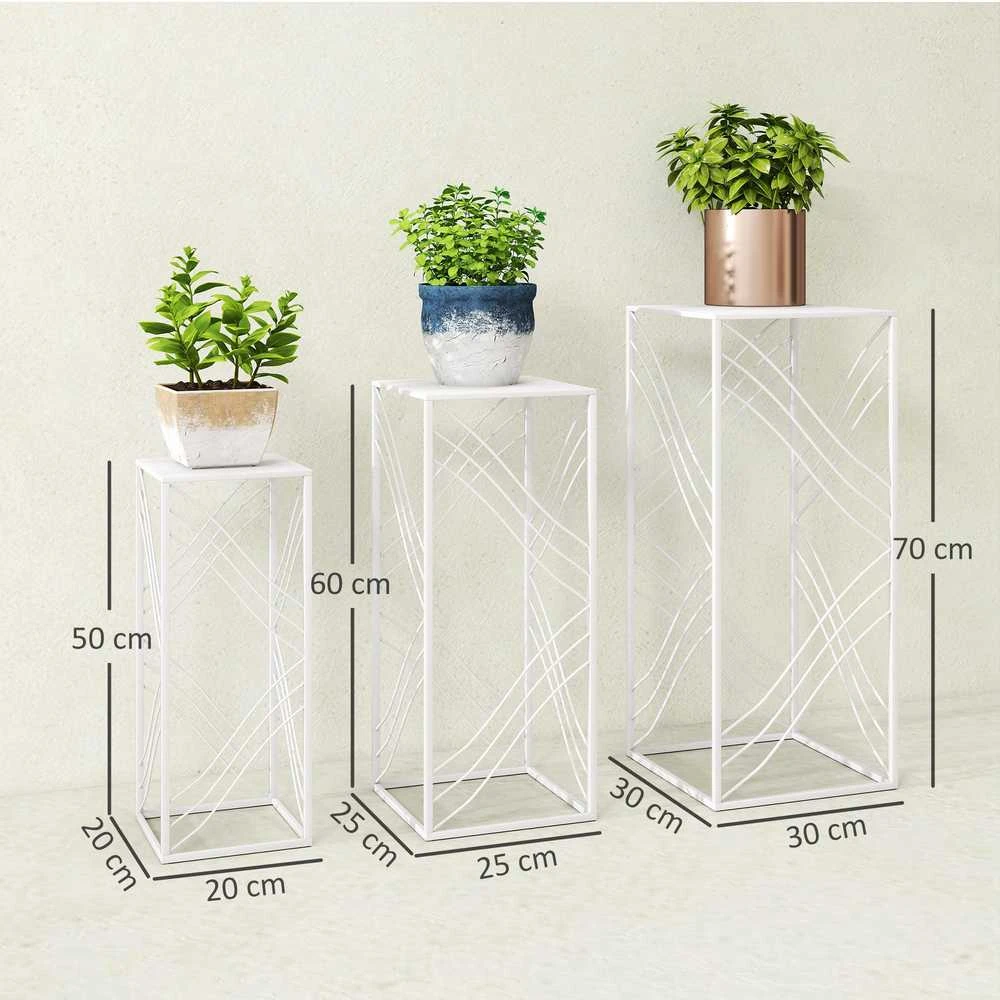 Gėlių stovai 50/60/70 cm 3 vnt.