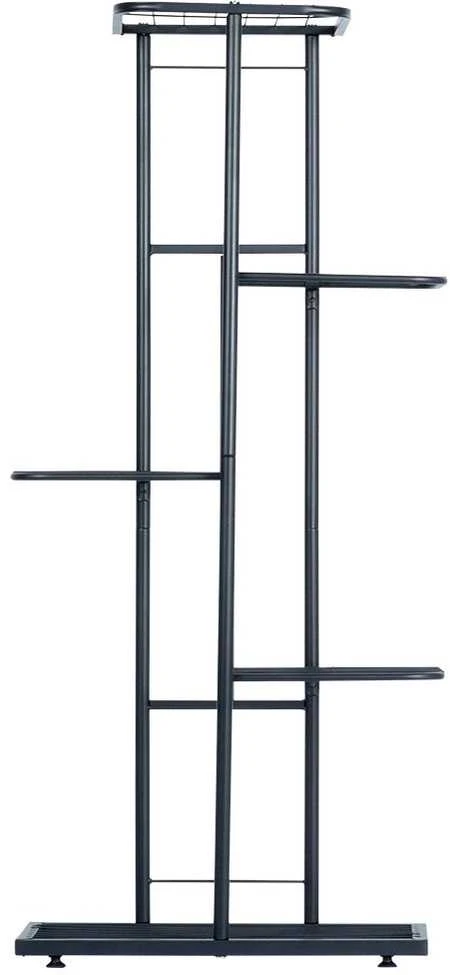 Vilde Juoda metalinis gėlių stovas 5 pakopų 96 cm