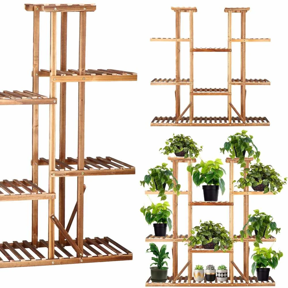 Gėlių stovas Springos 119 cm su 9 lentynomis
