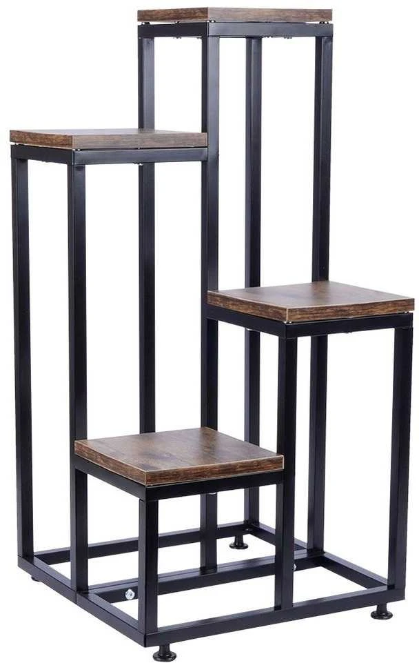 Vilde 4 pakopų metalinis gėlių stovas 69 cm