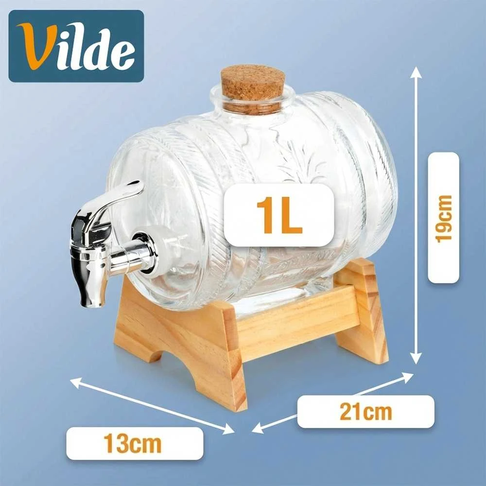 Vilde Gėrimų dozatorius 1 l su kraneliu ir stendu