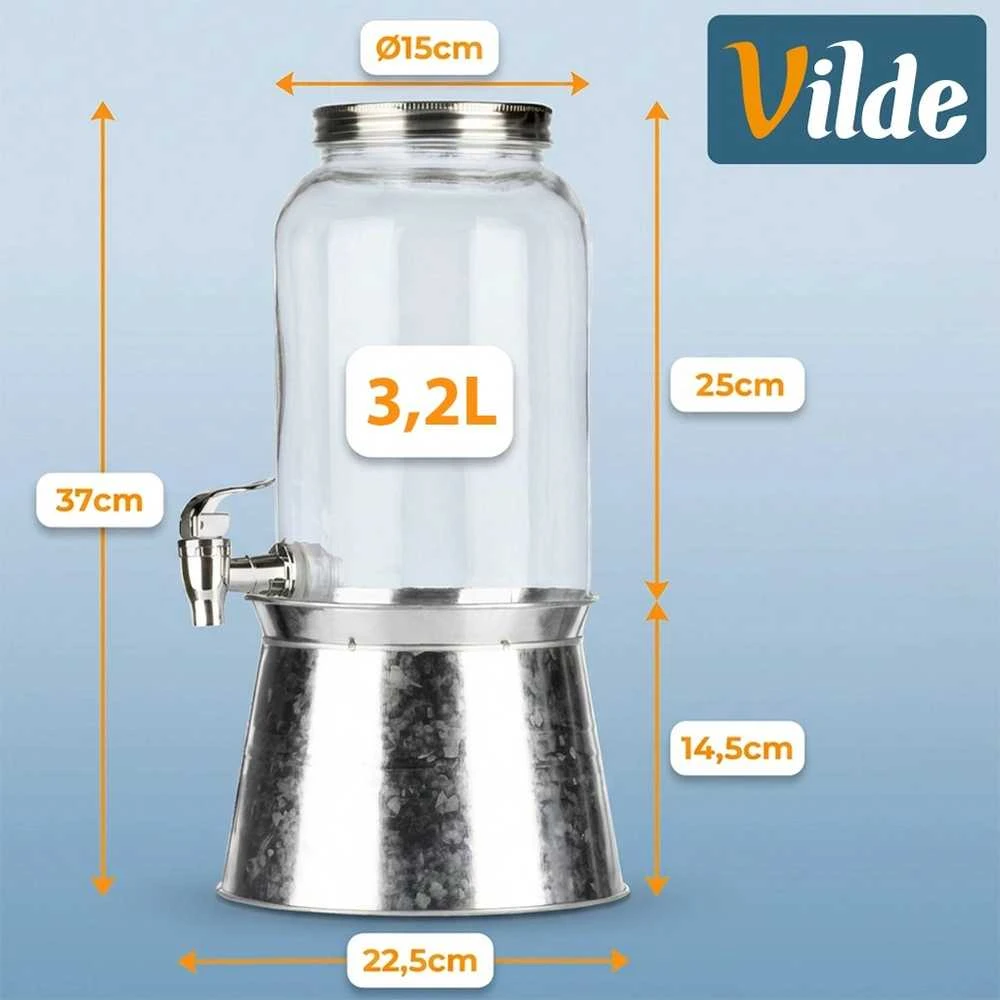 Orion Gėrimų indas su čiaupu ir stovu 3,2 l