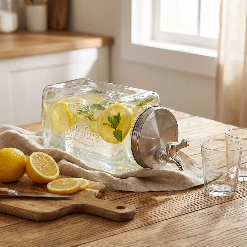 Mplco Gėrimų stiklinis indas su kraneliu 3,3 l