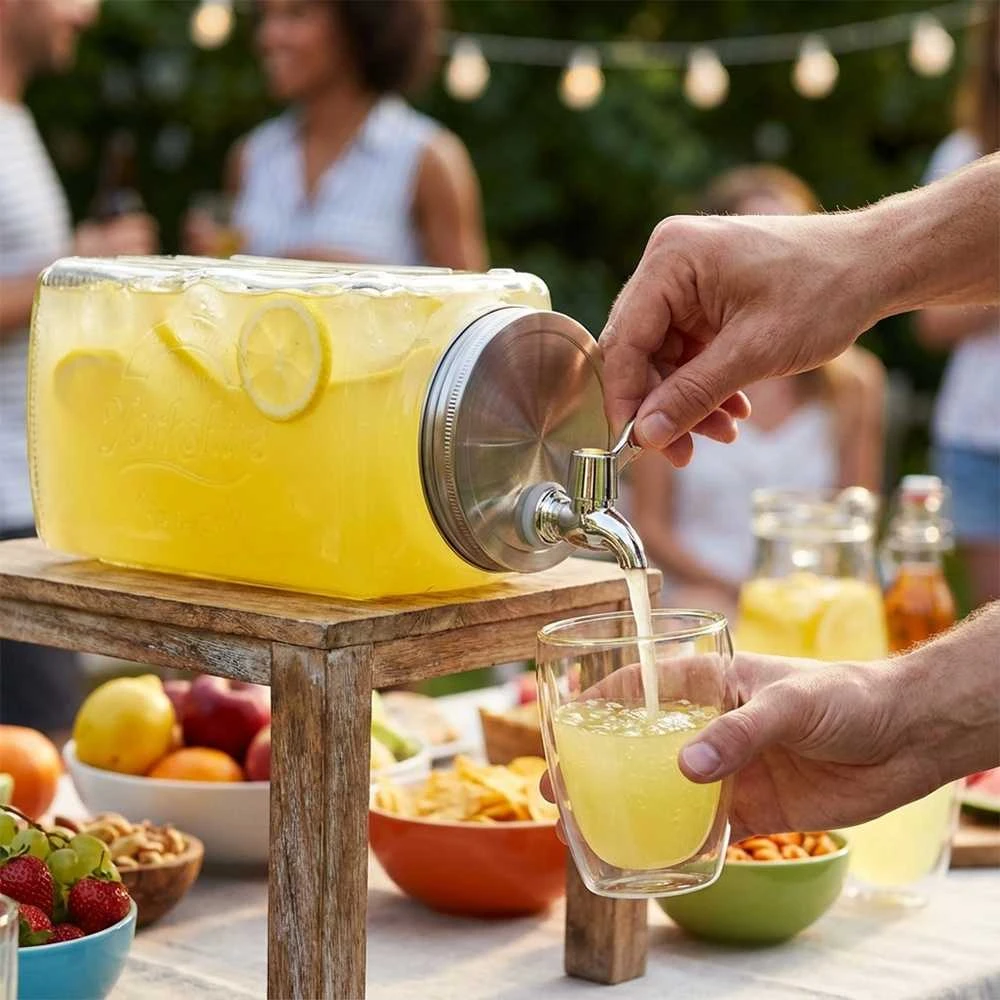 Mplco Gėrimų stiklinis indas su kraneliu 3,3 l