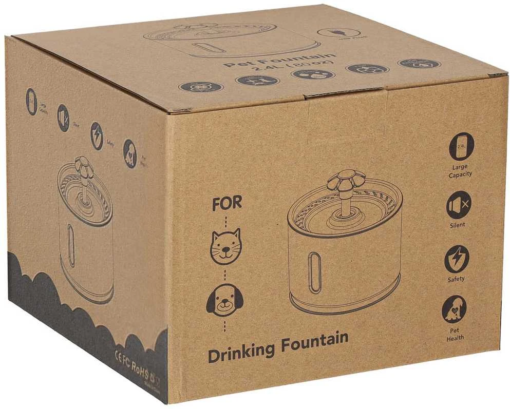 Generic Gertuvė gyvunams automatinė USB LED 2,4 l su valymo filtru