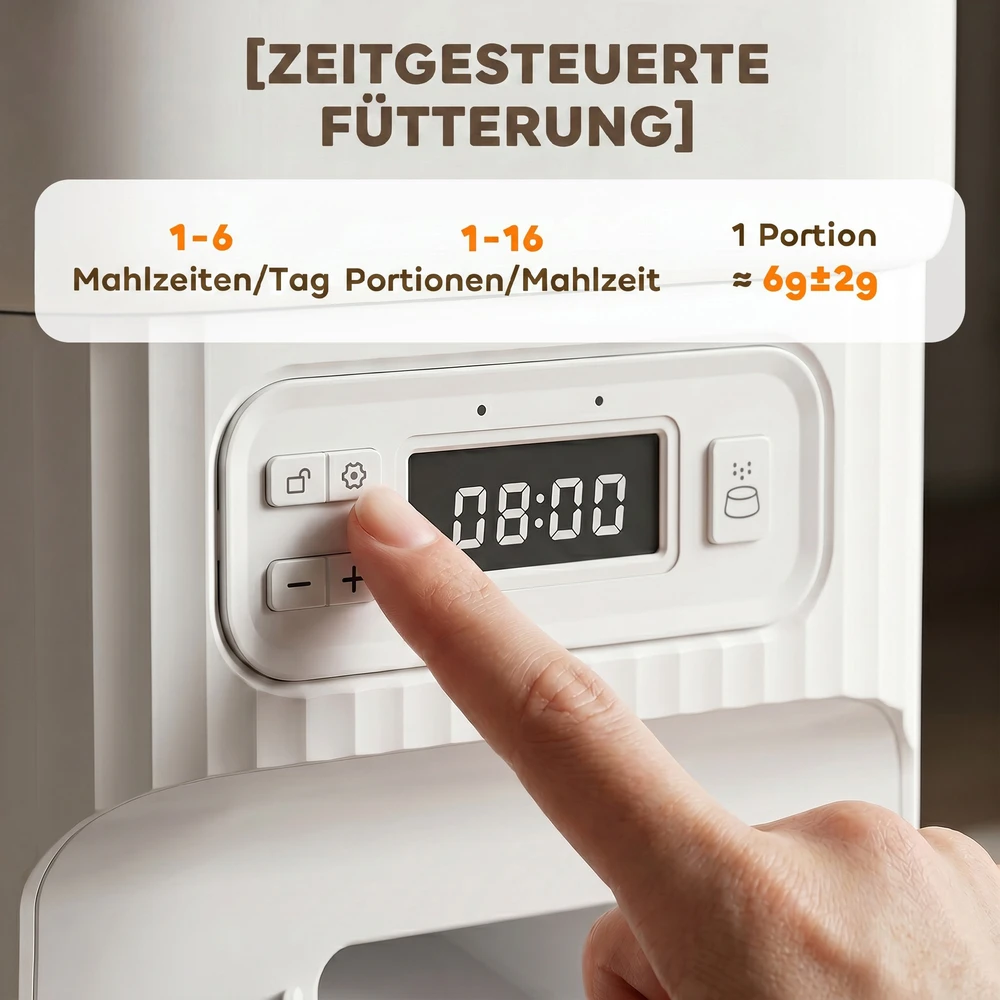 Gertuvė Automatinis gyvūnų pašaro dozatorius 4 l