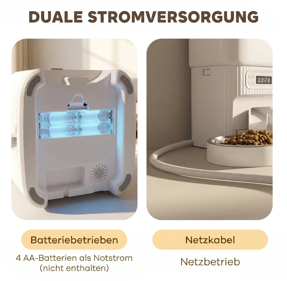 Gertuvė Automatinis gyvūnų pašaro dozatorius 4 l