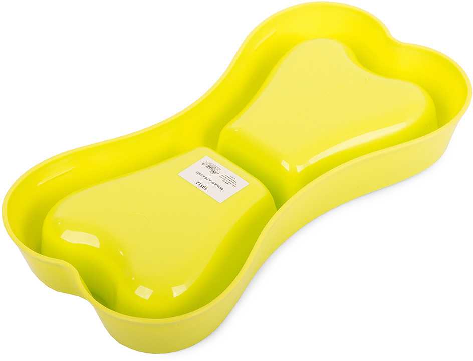 Plastikinis dvigubas dubenėlis šunims ir katėms 0,15 l