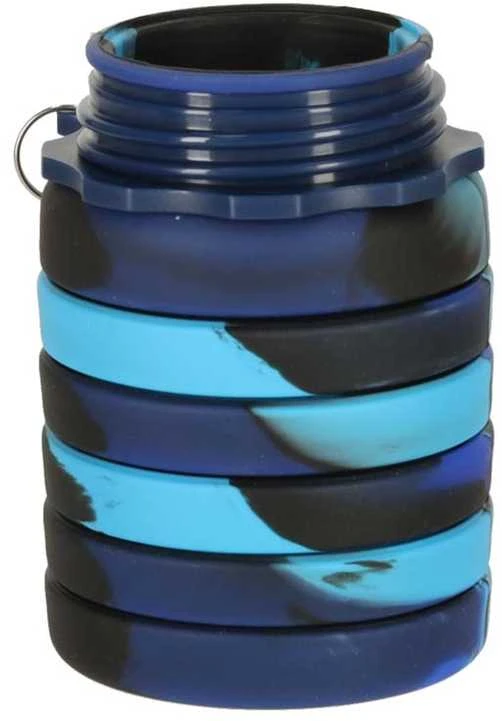 Generic Buteliukas na wodę bidon silikonowy składany su laikikliu sportowy 500ml mėlyna