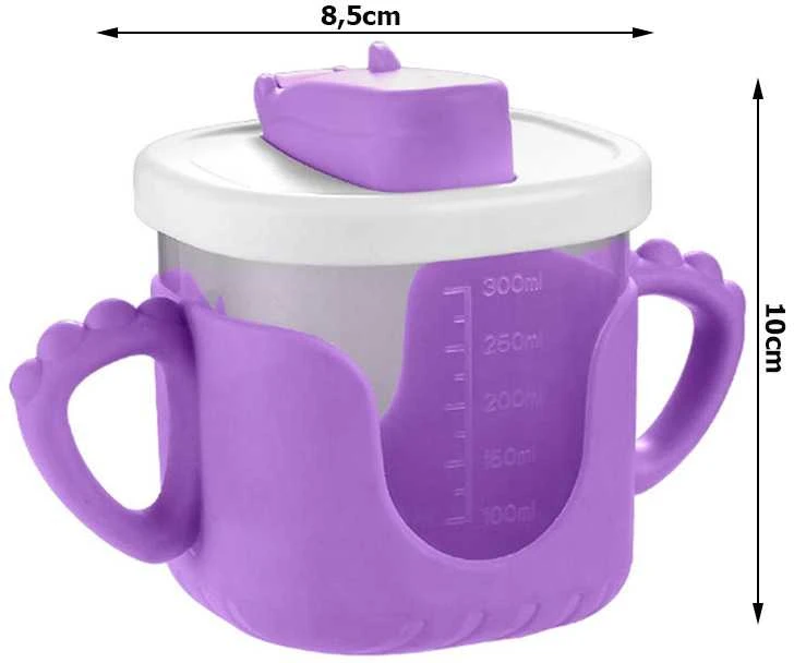 Bez Marki Vaikiškas puodelis su šiaudeliu 300 ml