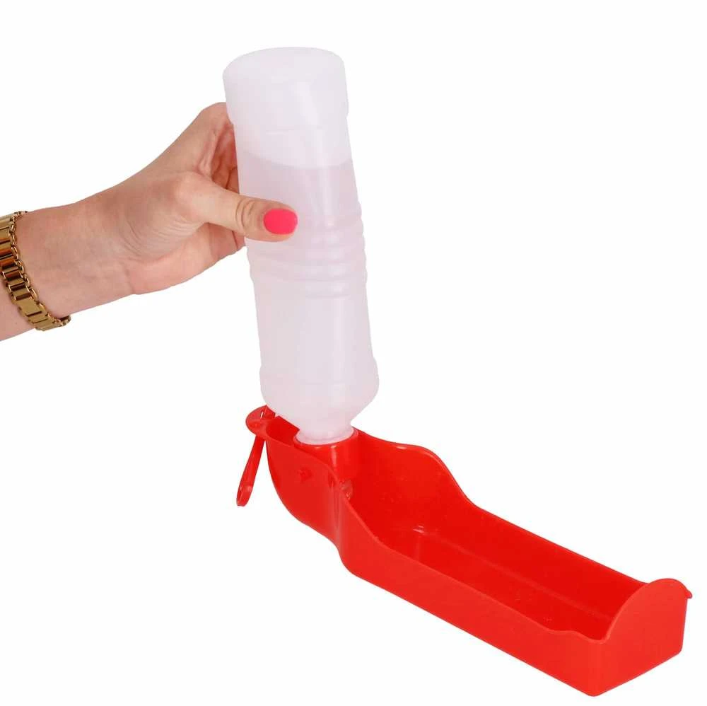 Vandens butelis su girdykla Springos PA0296 500 ml raudonas