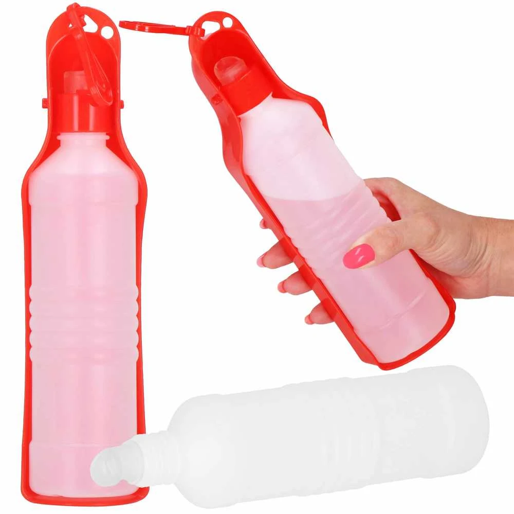 Vandens butelis su girdykla Springos PA0296 500 ml raudonas