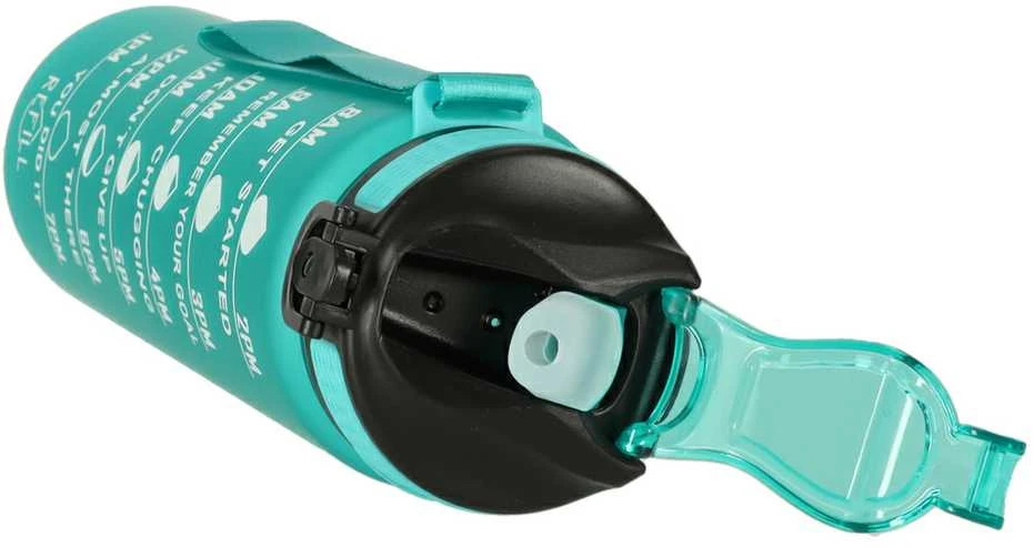 Ikonka Gertuvė su šiaudeliu ir laiko gradacija, 1000 ml, žalia
