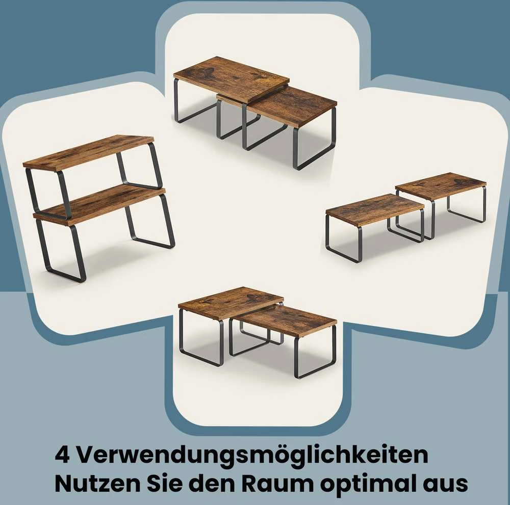 Songmics Gewürzregal, 2er Set Küchen-Organizer, Küchenregal