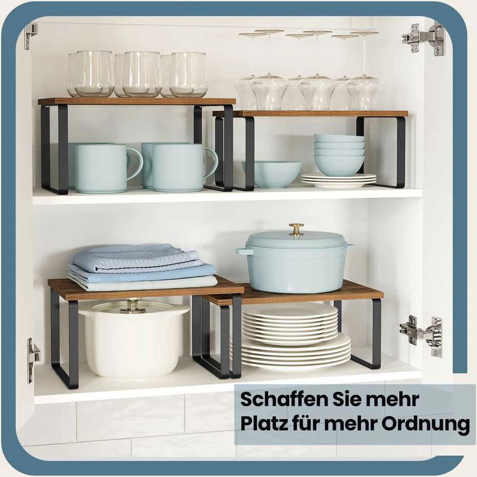 Songmics Gewürzregal, 2er Set Küchen-Organizer, Küchenregal