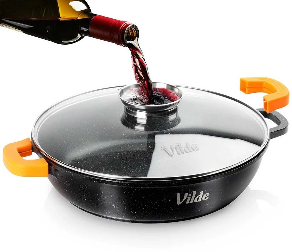 Vilde Gili granitinė keptuvė su dangčiu Terruna Aroma 32 cm, 4,7 l