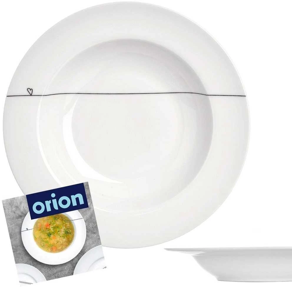 Orion Gili lėkštė porcelianas baltas ŠIRDIS 22 cm, 250 ml