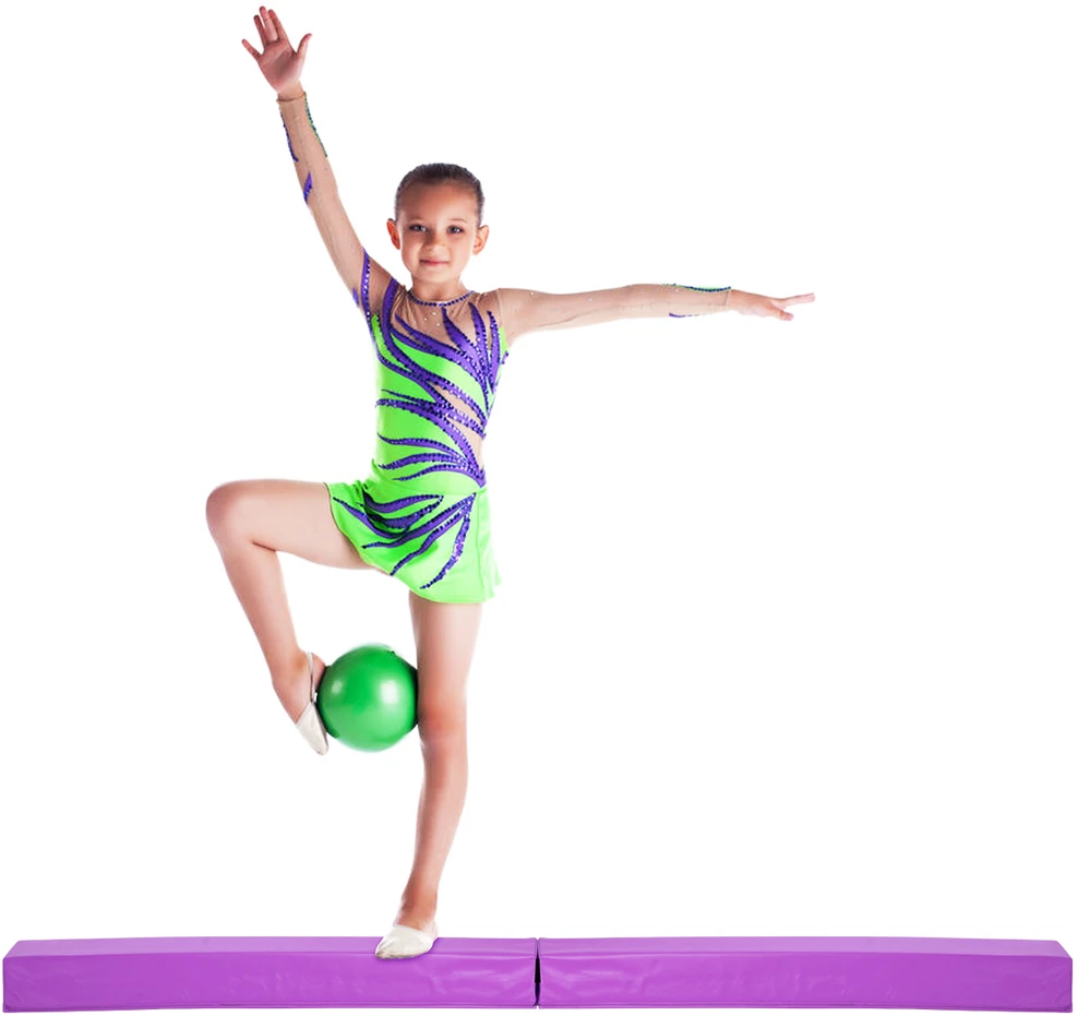 Gimnastikos balansinė sija violetinė