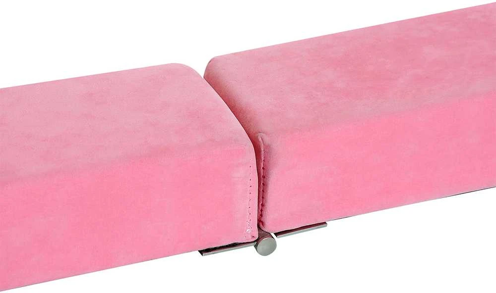 HOMCOM gimnastikos buomas 210 cm, sulankstomas, skirtas naudoti patalpose ir lauke, balanso buomas iki 120 kg, rožinis