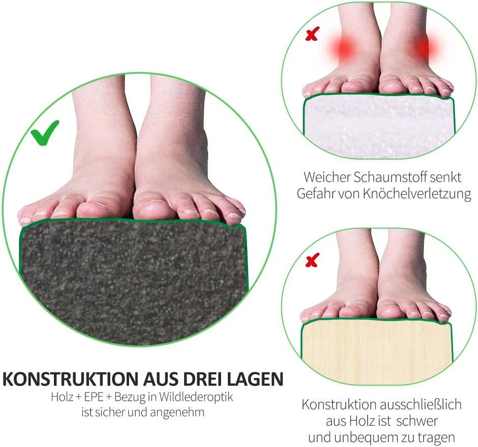 HOMCOM 210 cm gimnastikos balansavimo sija, skirta naudoti viduje ir lauke, sulankstoma, iki 120 kg, žalia