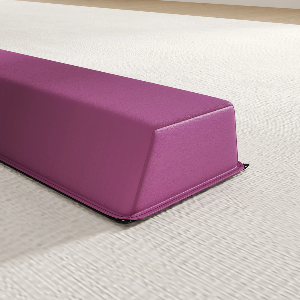 Gimnastikos buomas, sulankstomas, neslystančiu pagrindu, violetinis ir rožinis, 236 × 10/15 × 6,5 cm