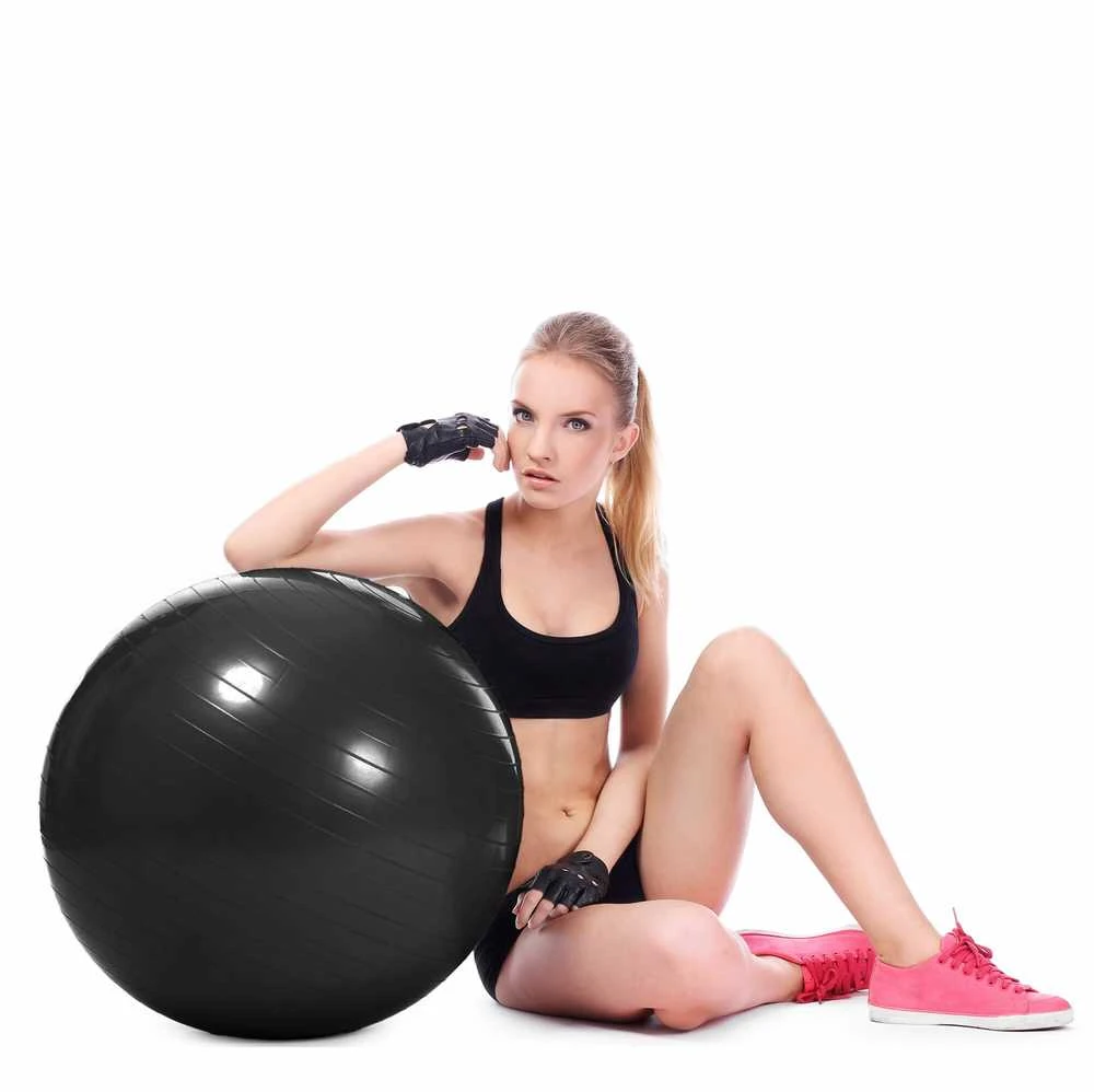 Gimnastikos kamuolys Springos 65 cm su pompa